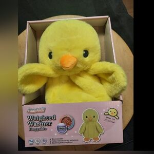 HealthTouch Yellow Chic Weighted Warmer Huggable Anxiety And Stress Reliever
